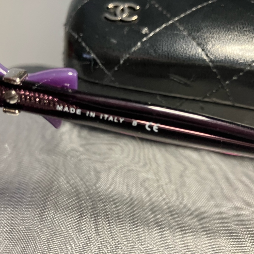 CHANEL Ribbon Coco Mark Sunglasses.  RARE!  EUC - Picture 5 of 10